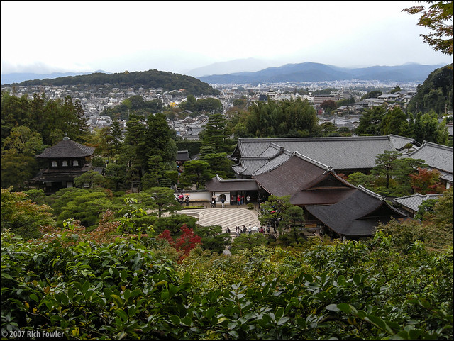 View of Kyoto and Ginkakuji