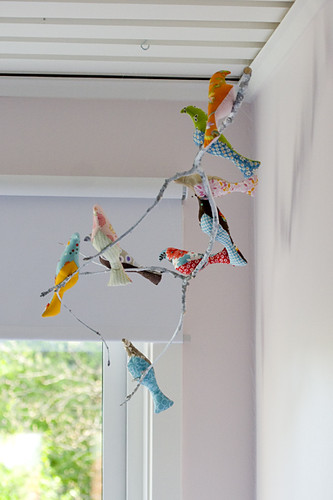 Bird mobile in Elin's room by Craft & Creativity