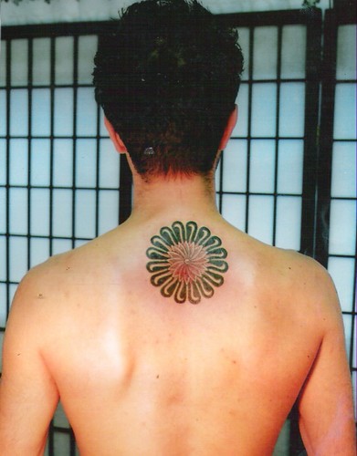 tribal sunflower tattoo