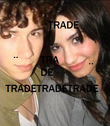 Nick Jonas Demi Lovato rare trade over 9000 views photoshopped