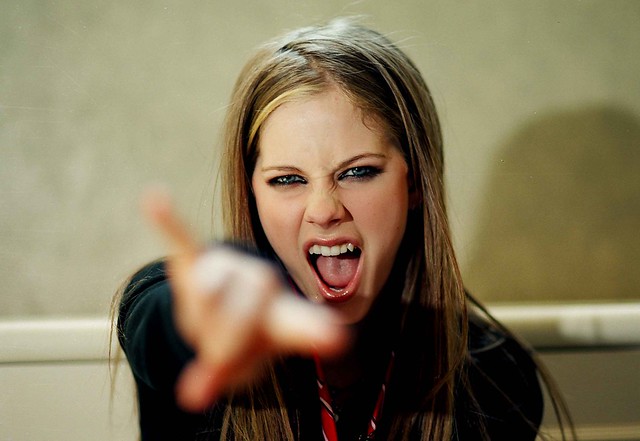 Promo shoot with Avril Lavigne back in 2002
