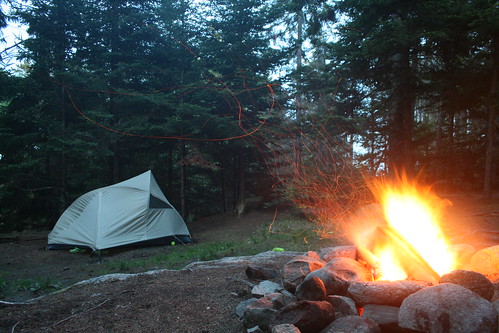 Tent by Campfire