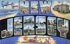 New Jersey Large Letter Postcards