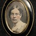 Black Bordered Daguerreotype Pin - Young Woman