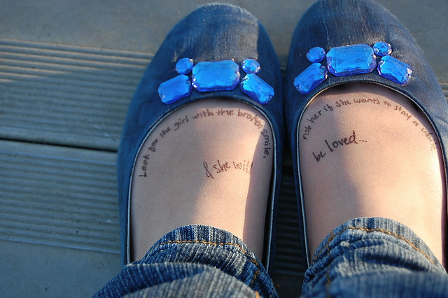 Shoes She Will Be Loved I like to draw on myself 