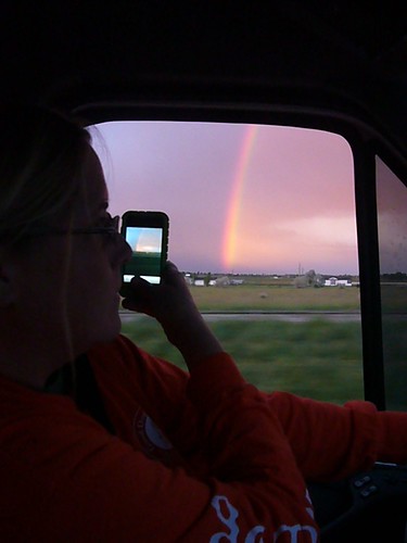 Rainbow and an iPhone