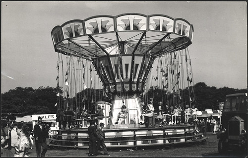 vintage image of a merry-go-round