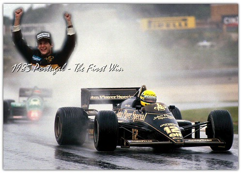 1985 Ayrton Senna Lotus RenaultPortugalThe First Win