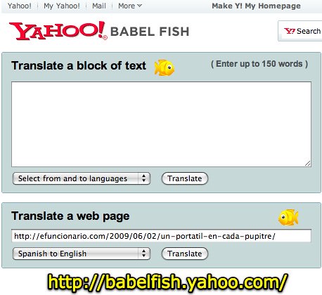 Babel Fish Language Translation