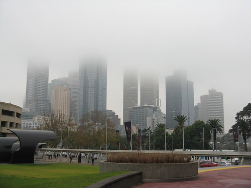 Foggy morning in Melbourne