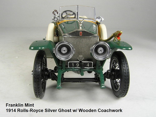 1914 Rolls-Royce Silver Ghost wooden coachwork Franklin Mint front 1
