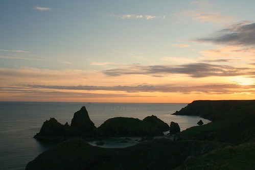 Kynance Cove, the Lizard - Sunset by Claire Stocker (Stocker Images)