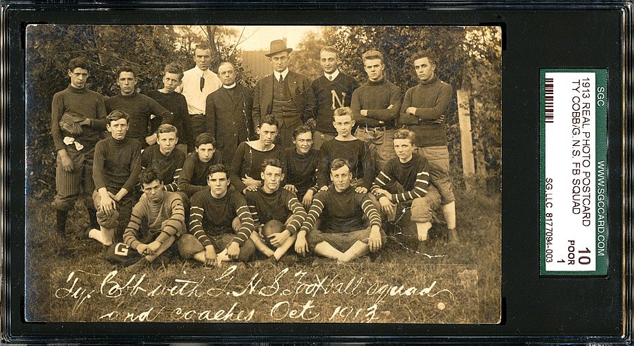 1913 Real Photo Postcard -- G.N.S. Football Team