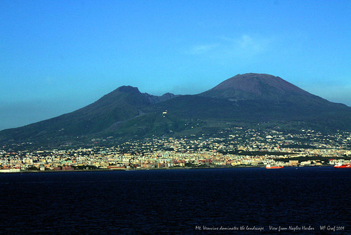 Mount Vesuvius Towers over Naples