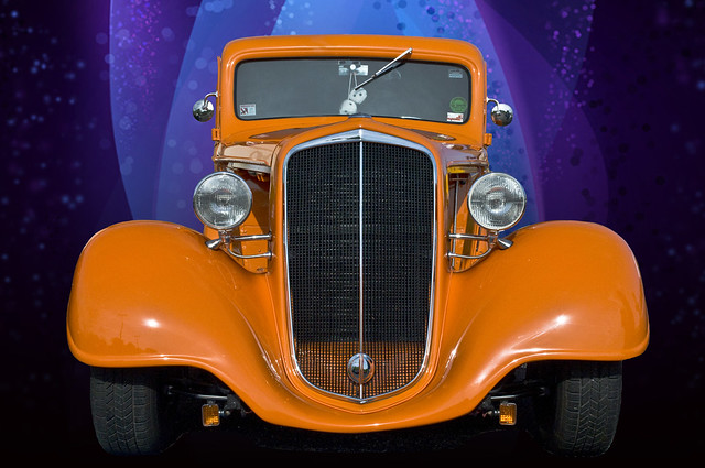 This orange 1934 Chevy Coupe appeared at the 13th Annual Legends of the Past