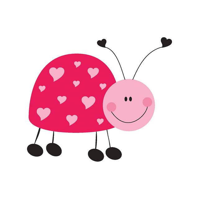 pink ladybug clip art free - photo #29