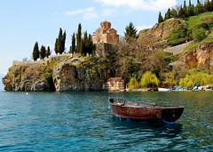 Lake Ohrid in the Republic of Macedonia