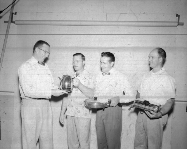 1955 THREE SLOGAN WINNERS AND THEIR PRIZES