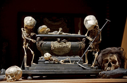 Fetal Skeleton Tableau, 17th Century, University Backroom, Paris by astropop