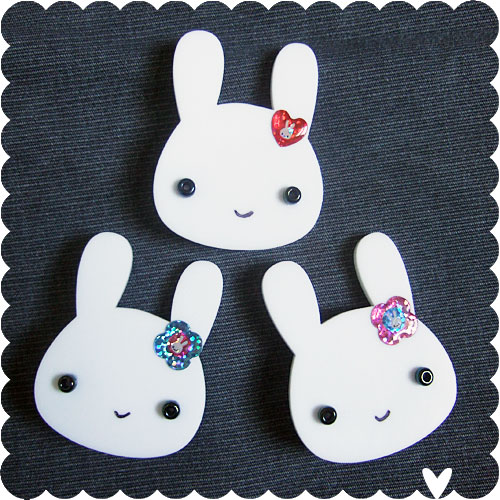 Bunny Brooches