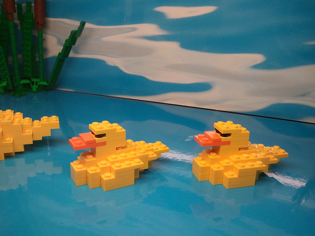 LEGO store diorama: Ducks