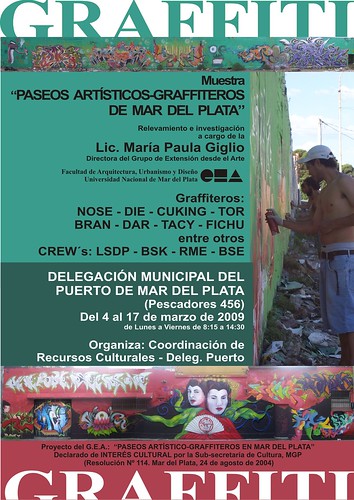 MUESTRA "PASEOS ARTÍSTICO-GRAFFITEROS DE MAR DEL PLATA" - Delegación Puerto
