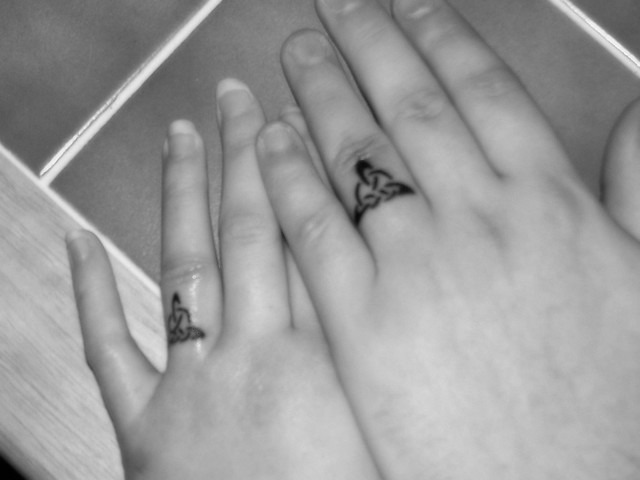 Our wedding band tattoos