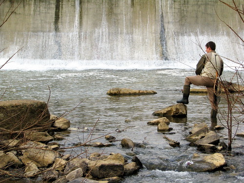 Fishing at the Walter Hill Dam