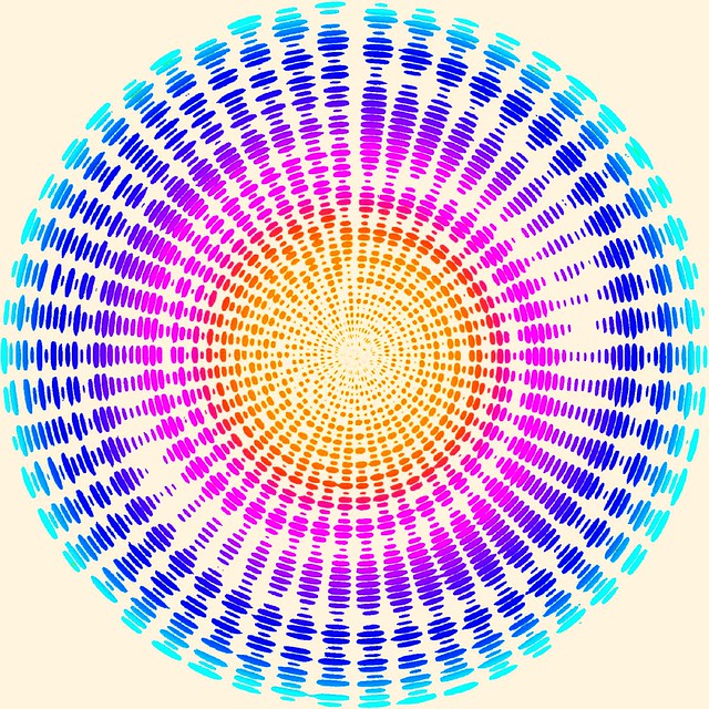 Op art spiral