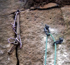 In-situ gear in crags