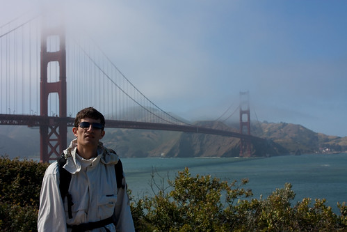 San Francisco - Me, in front of the Golden Gate Bridge