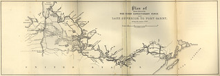 Plan of Route Followed by Red River Expeditionary Force From Lake Superior to Fort Garry During the Summer of 1870 (1871)