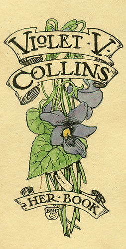 [Bookplate of Violet V. Collins]