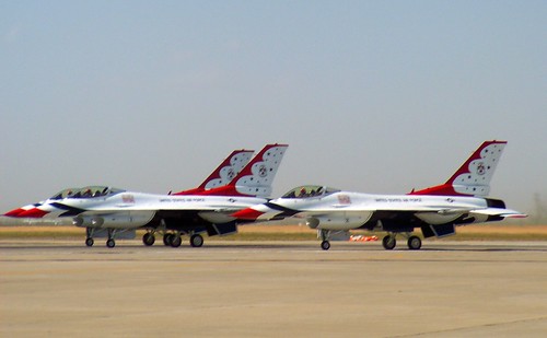 Lockheed Martin F-16C Fighting Falcon Thunderbirds #1,2,&3