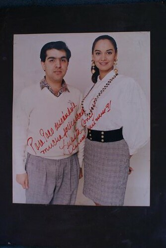 Miss Universe Lupita Jones in Frank Kleriga's Hollywood Photo Studio in 1991