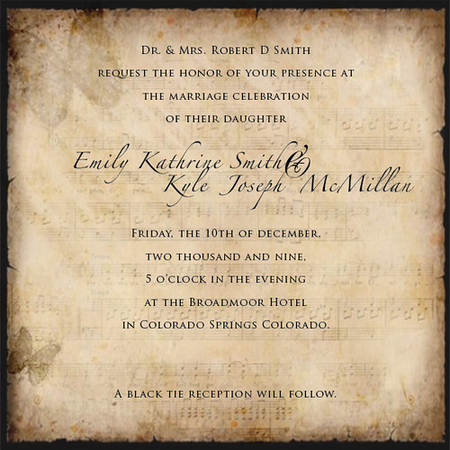 Simply Vintage Wedding Invitation 5 This invitation can be purchased at www