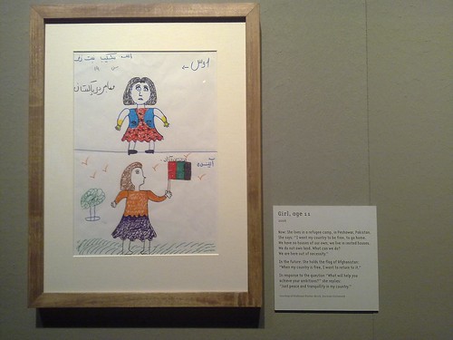 Drawing by Afghan refugee