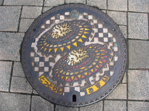 Tottori city, Tottori pref manhole cover（鳥取県鳥取市のマンホール）