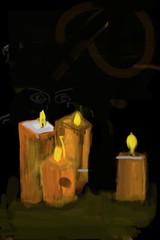 Candles (done with Brushes iPhone app)