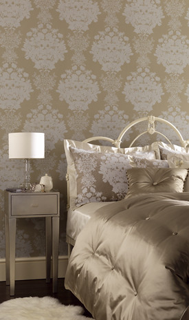 Bedroom Wallpaper on Neutral   Luxurious Bedroom  Osborne   Little Wallpaper   Flickr