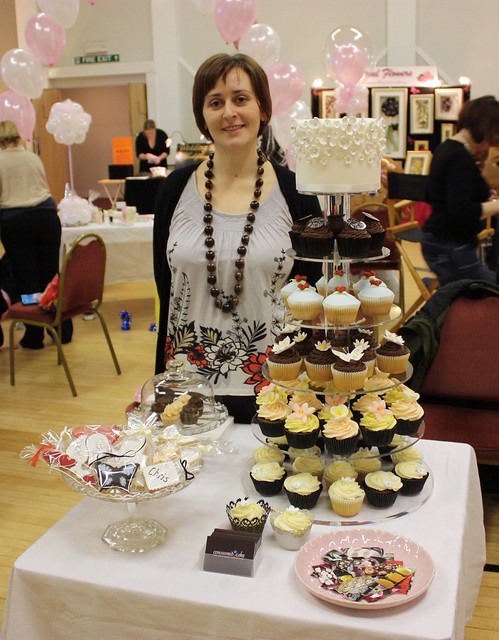 Displaying my Cookies Cupcakes at the Charmandean Wedding Fayre Worthing