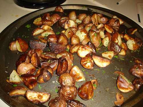 Herb and Garlic Roasted New Potatoes