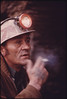 Closeup of Doren Bishop, Robin Mines Superintendent for the Alma Coal Corporation, Ponders the Work That Must Be Done to Start a New Mine near Clothier and Madison, West Virginia 04/1974