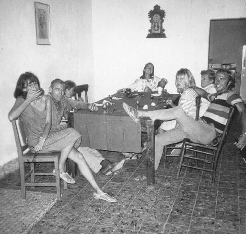 Neal Cassady second left and friends at San Miguel de Allende Mexico 