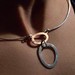 Copper & Silver necklace - Minimalist design