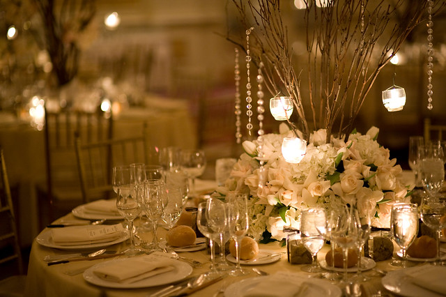 Elegant Table Set up Wedding Dinner Reception by Saffron59 at Garden City 