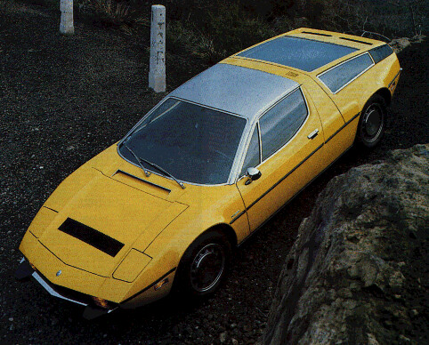 Yellow Maserati Bora