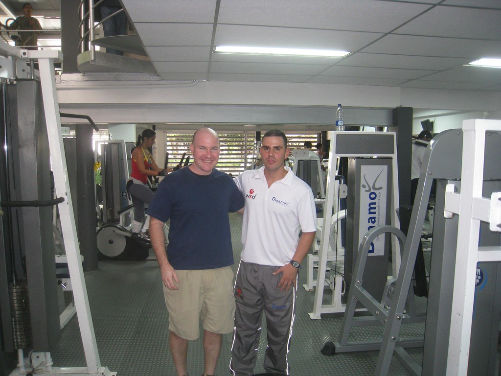 Me and Camilo, one of the trainers at Dinamo gym