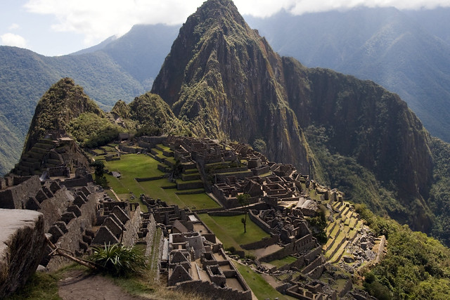 The Inca city Machu Picchu in Peru