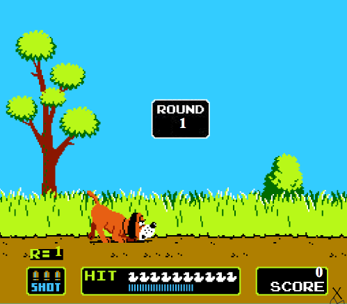 Screenshot from Nintendo game _Duck Hunt_
